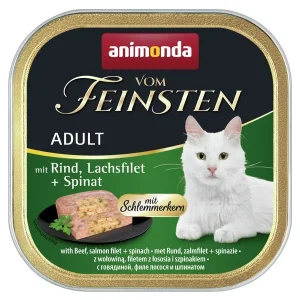 Vom Feinsten Adult Schlemmerkern mit Rind, Lachsfilet & Spinat 100g | DAS FUTTERHAUS