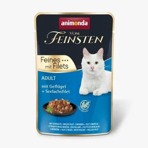 Vom Feinsten Feines mit Filets Adult mit Geflügel & Seelachsfilet 85g | DAS FUTTERHAUS
