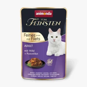 Vom Feinsten Feines mit Filets Adult mit Wild & Putenfilet 85g | DAS FUTTERHAUS