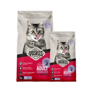 Voskes Adult Sterilized Katzenfutter Huhn