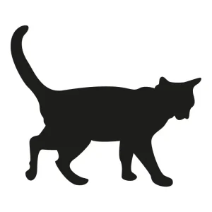 Waldbestattungs-Baumschmuck Autoaufkleber - Katze 130x110mm - HaustierPro