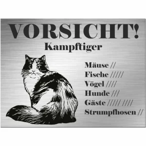 Waldbestattungs-Baumschmuck Ragamuffin Katze - Schild bedruckt - Spruch - Deko Geschenkidee - HaustierPro