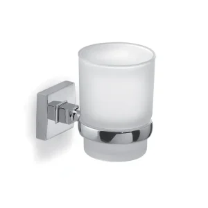 Wandhalterung für Zahnbürsten von Gedy Serie Olimpo - Verchromt mit ergonomischem Griff - HaustierPro