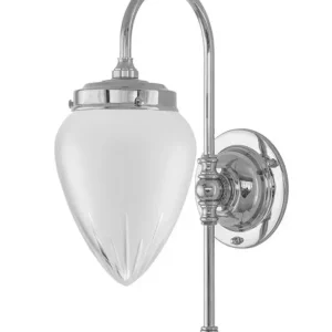 Wandleuchte - Blomberg 80 Nickel, matt, Tropfenform - HaustierPro