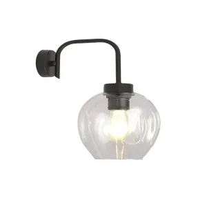 Wandleuchte LUKKA K Schwarz/Durchsichtig aus recycelten Materialien - HaustierPro