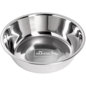 Wandmontierbarer Doppelnapf Hunter Ersatznapf für Melamin-Napf silber 700 ml | 290487 - HaustierPro