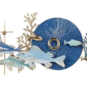 Wandobjekt Fisch BARIUM Metall 48 cm Blau Komplettanlage - HaustierPro