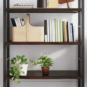 Wandregal Dunkelbraun 100x60x(2-4)cm Massivholz Eiche Behandelt - HaustierPro