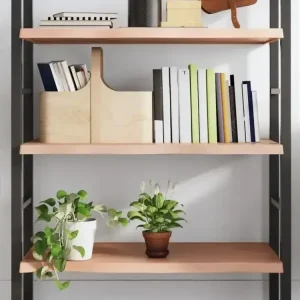 Wandregal Hellbraun 100x50x(2-4) cm Massivholz Eiche Behandelt - HaustierPro