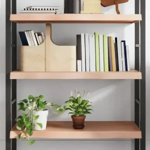 Wandregal Hellbraun 80x50x(2-6) cm Massivholz Eiche Behandelt - HaustierPro