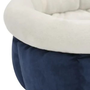 Waschbarer Bezug Hundebett 40x40x20 cm Blau - HaustierPro