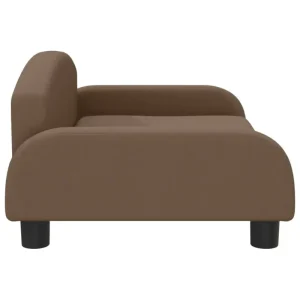 Waschbarer Bezug Hundebett Braun 70x45x30 cm Stoff - HaustierPro