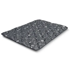 Wasserabweisend Prestige Hundebett Hundematte Haltbare Wasserdichte Hundematratze (100 x 70 cm, Silberne Knochen) - HaustierPro