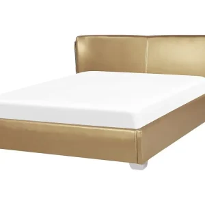 Wasserbett Echtleder PARIS 160 x 200 cm Golden - HaustierPro