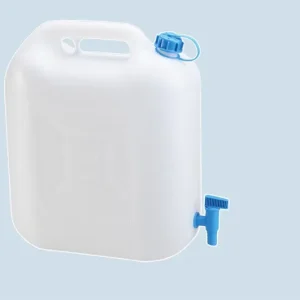 Wasserkanister ECO, 22 l ,naturfarbend, mit robust montierter Ablasshahn, VE = 3 Stück - HaustierPro