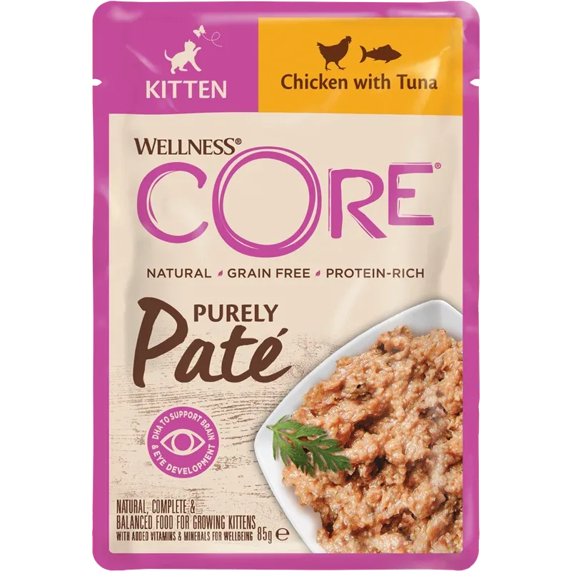 Wellness CORE Purely Paté Kitten Huhn & Thunfisch 85 g