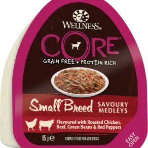 Wellness CORE Small Breed Huhn, Rind & Gemüse 85 g