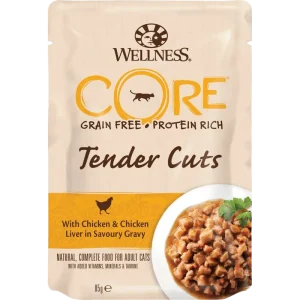 Wellness CORE Tender Cuts Huhn & Leber in Sauce 85 g