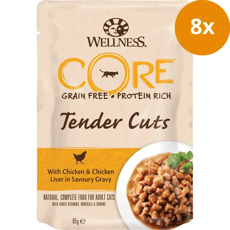 Wellness CORE Tender Cuts Huhn & Leber in Sauce 85 g - Image 2