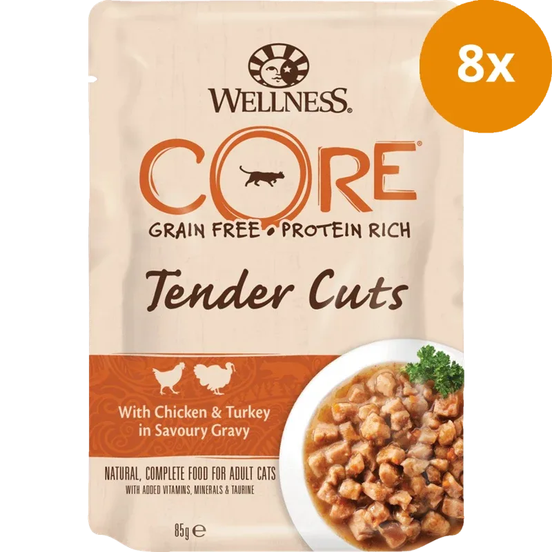 Wellness CORE Tender Cuts Huhn & Truthahn in Sauce 85 g - Image 2