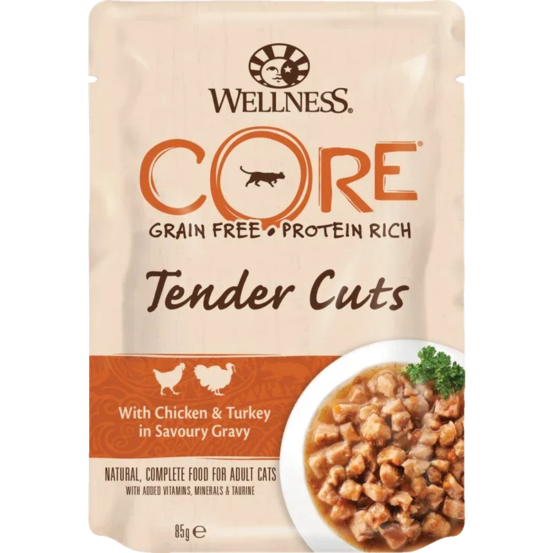 Wellness CORE Tender Cuts Huhn & Truthahn in Sauce 85 g