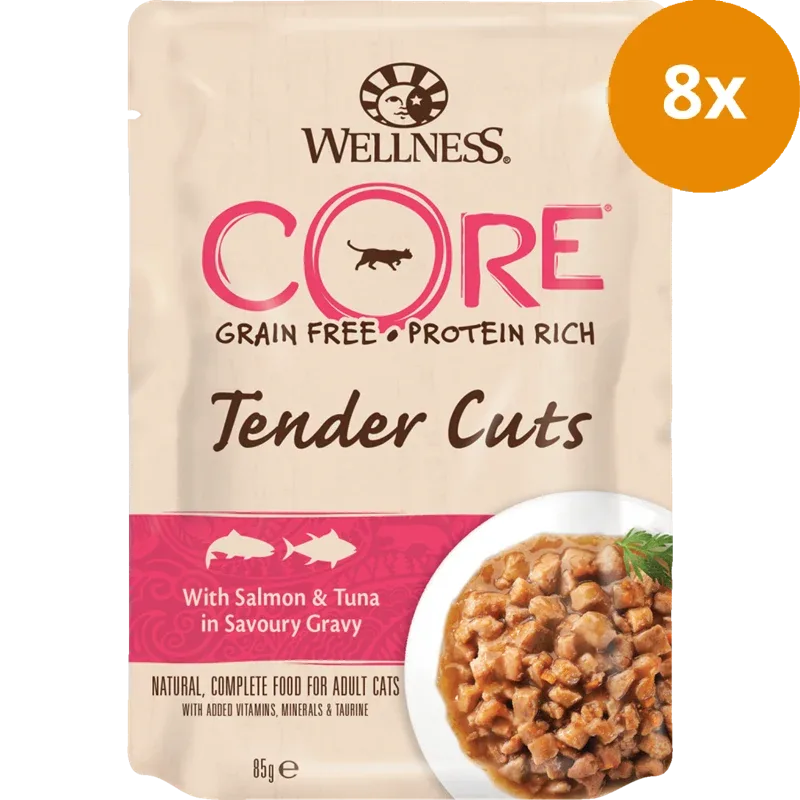 Wellness CORE Tender Cuts Lachs & Thunfisch in Sauce 85 g - Image 2