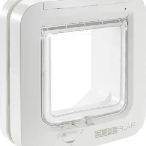 Wetterfest SureFlap Mikrochip Cat door Haustierklappe Weiß 1 St. - HaustierPro