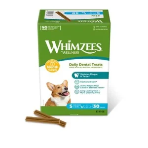 Whimzees by Wellness Monthly Stix Box Größe S für Hunde: (450 g, 30 Stück)