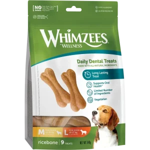 WHIMZEES Dog Snack Reisknochen M/L