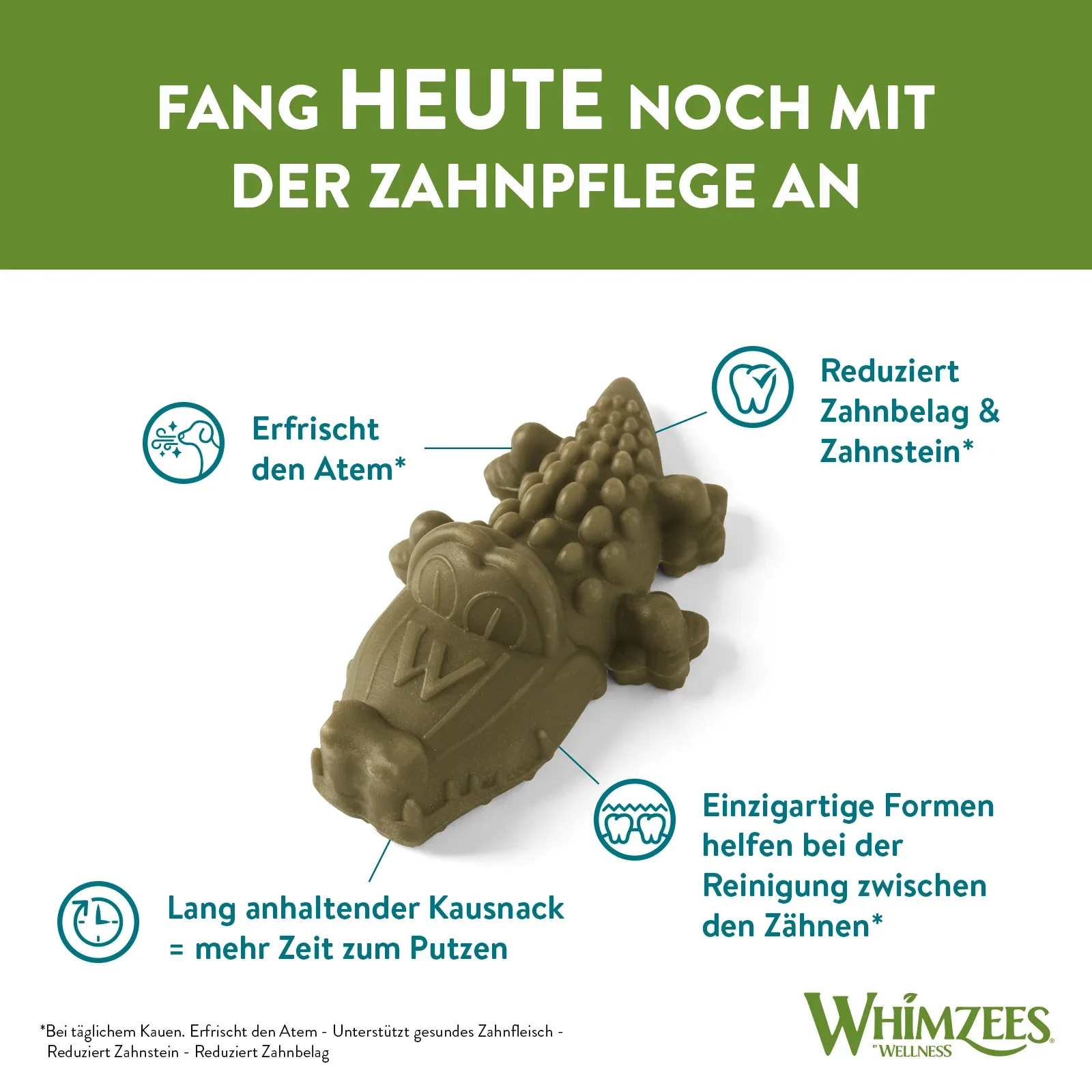 Whimzees Krokodil M Display 65 Stück - Image 2