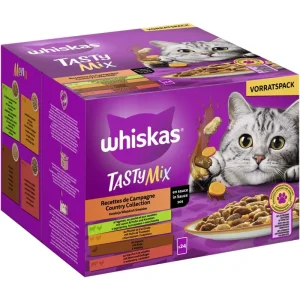 Whiskas Portionsbeutel Tasty Mix Multipack Country Collection in Sauce 24 x 85g