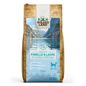Wildes Land Classic Adult Forelle & Lachs mit Kartoffel Trockenfutter 2 x 12 kg