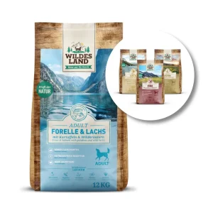 Wildes Land Classic Adult Forelle und Lachs Aktionspaket Trockenfutter 1 Paket