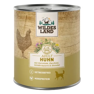 Wildes Land Classic Adult Huhn mit Karotte Nassfutter 12 x 800 g