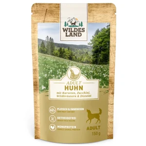 Wildes Land Classic Adult Huhn mit Karotte Nassfutter 16 x 150 g