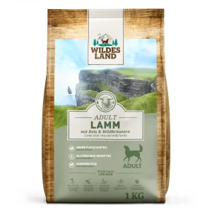 Wildes Land Classic Adult Lamm mit Reis und Wildkr盲utern Trockenfutter 1 kg