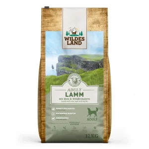 Wildes Land Classic Adult Lamm mit Reis und Wildkr盲utern Trockenfutter 2 x 12 kg
