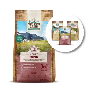 Wildes Land Classic Adult Rind Aktionspaket Trockenfutter 1 Paket