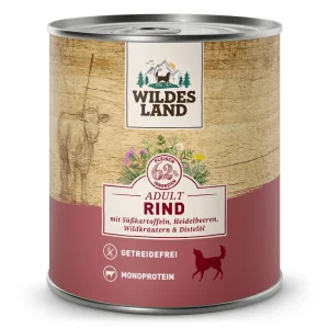 Wildes Land Classic Adult Rind mit S眉脽kartoffel Nassfutter 24 x 800 g