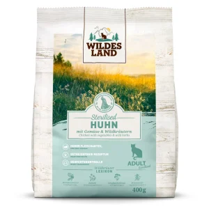 Wildes Land Classic Adult Sterilised Huhn Trockenfutter 400 g
