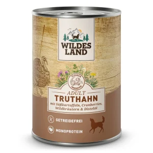 Wildes Land Classic Adult Truthahn mit S眉脽kartoffel Nassfutter 24 x 400 g