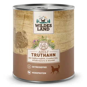 Wildes Land Classic Adult Truthahn mit S眉脽kartoffel Nassfutter 24 x 800 g