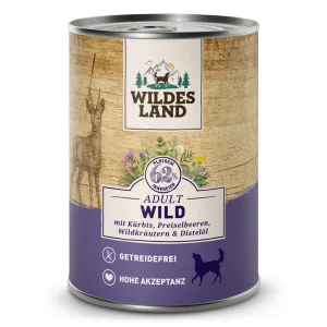 Wildes Land Classic Adult Wild mit K眉rbis Nassfutter 12 x 400 g
