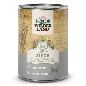 Wildes Land Classic Adult Ziege mit K眉rbis Nassfutter 12 x 400 g