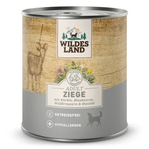 Wildes Land Classic Adult Ziege mit K眉rbis Nassfutter 24 x 800 g