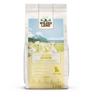 Wildes Land Classic Kitten Huhn Trockenfutter 1,2 kg