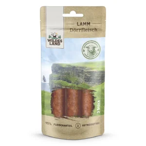 Wildes Land D枚rrfleisch Lamm Snack 3 St眉ck