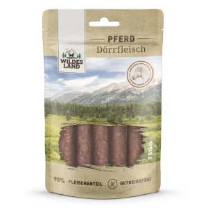 Wildes Land D枚rrfleisch Pferd Snack 7 St眉ck