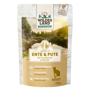 Wildes Land Ente und Pute mit Cranberries 100 g