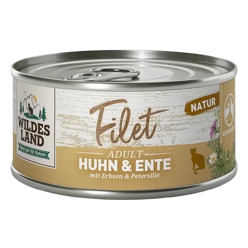 Wildes Land Filet Huhn & Ente mit Erbsen 80 g